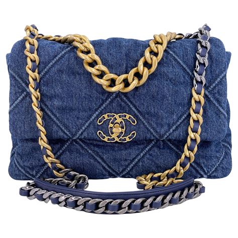 chanel 19 handbag denim.